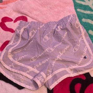 Champion light purple shorts size medium in girls